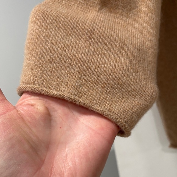 Women’s Cashmere Tan Sweater - Picture 8 of 11